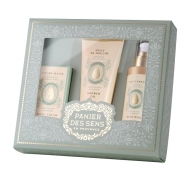 BODY CARE GIFT SET Soothing Almond: Shower Oil 200 ml, Body Milk 200 ml, Hand Cream 75 ml /   :     200  +     200  +     75 