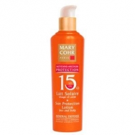      - SPF 15 Lait solaire visage et corps MARY COHR, 150 